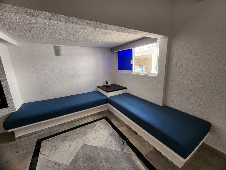 Villa a 5 minutos del mar con estacionamiento